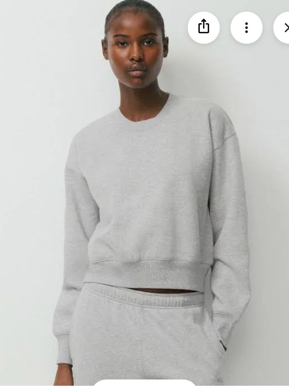 Community Heather Gray Crewneck Sweatshirt-S